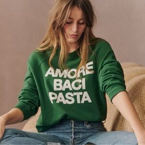Sézane Amore Baci Pasta Sweatshirt